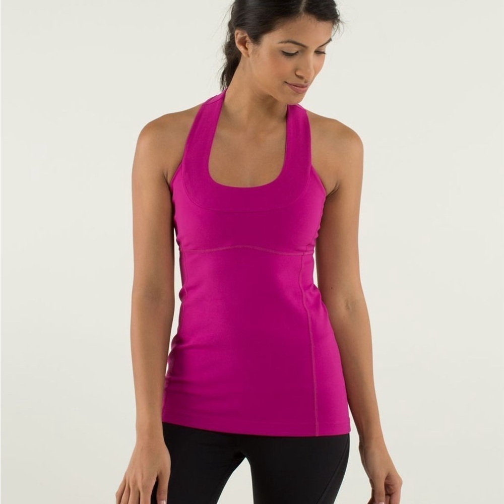 Lululemon | Scoop Neck Tank *Luon in Raspberry Pink Size 4 - Picture 2 of 12